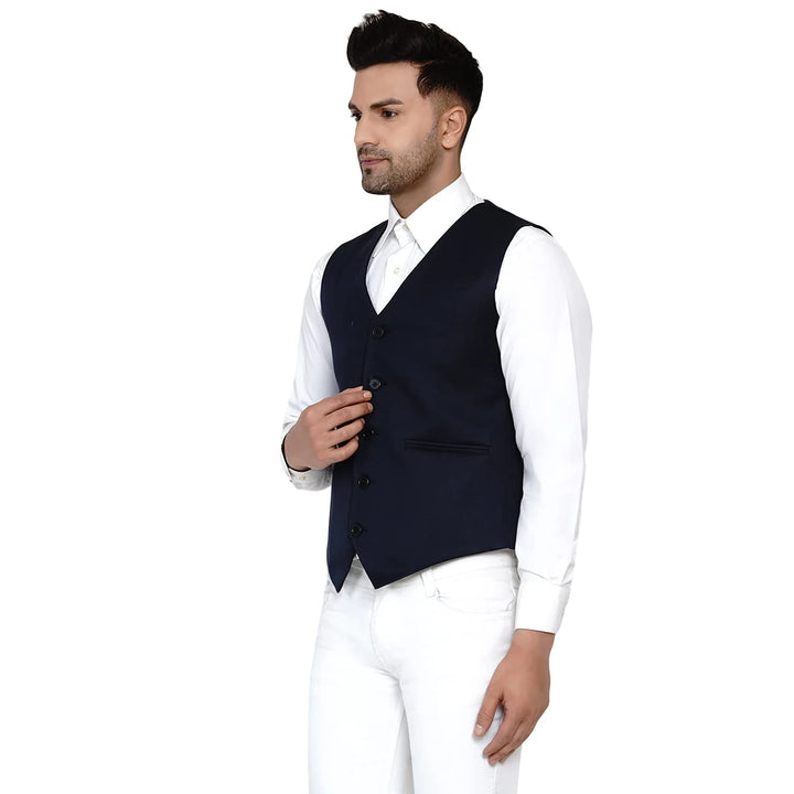 Men's Solid Waistcoat | Perfect for Casual & Formal Looks
