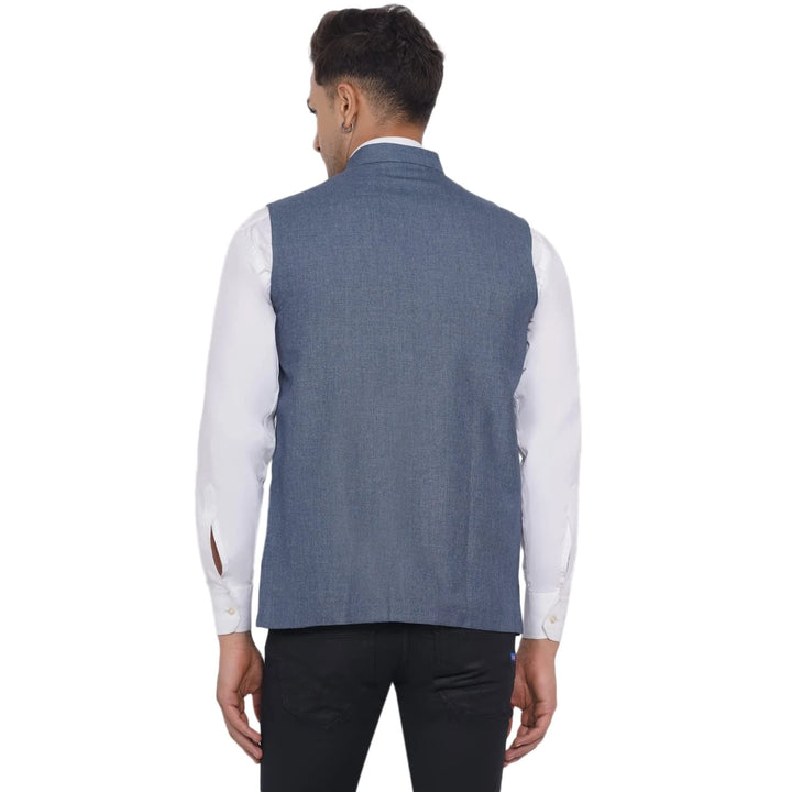 Men's Slub Plain Nehru Jacket | Stylish Casual & Formal Jacket