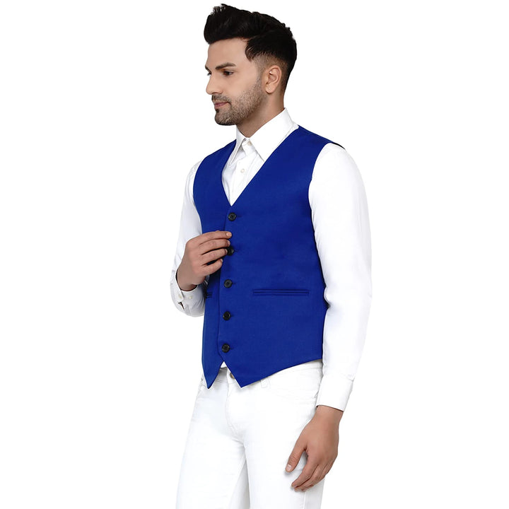 Men's Solid Waistcoat | Perfect for Casual & Formal Looks