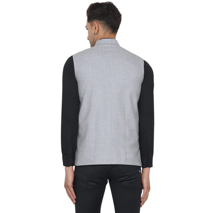 Men's Slub Plain Nehru Jacket | Stylish Casual & Formal Jacket