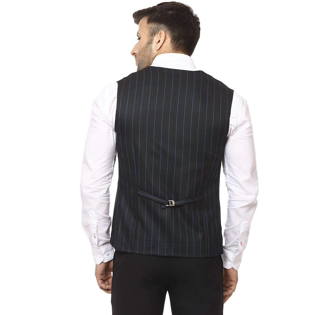 Black Designer Waistcoat for Men | Festive & Casual Wear