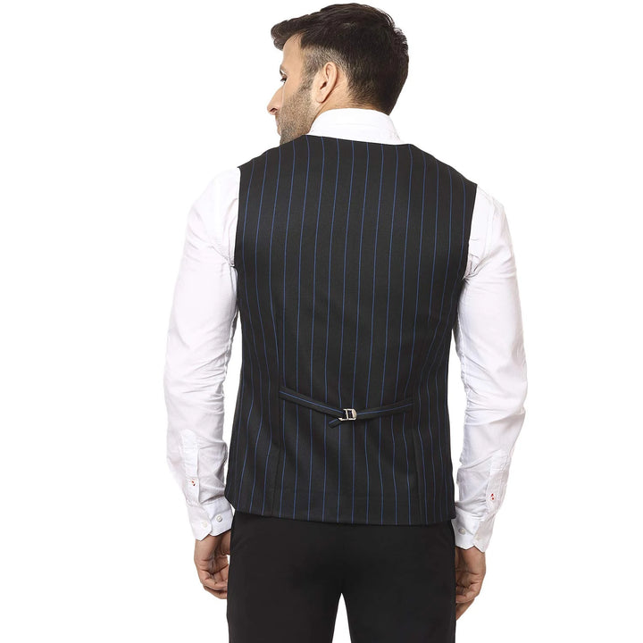 Black Designer Waistcoat for Men | Festive & Casual Wear