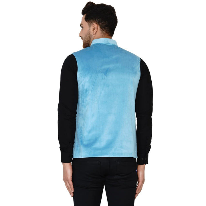 Men’s Classic Velvet Jacket | Solid Nehru Style for Celebrations