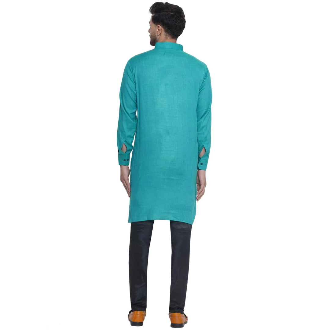 Timeless Solid Kurta for Men | Chic Rayon Festive Fashion