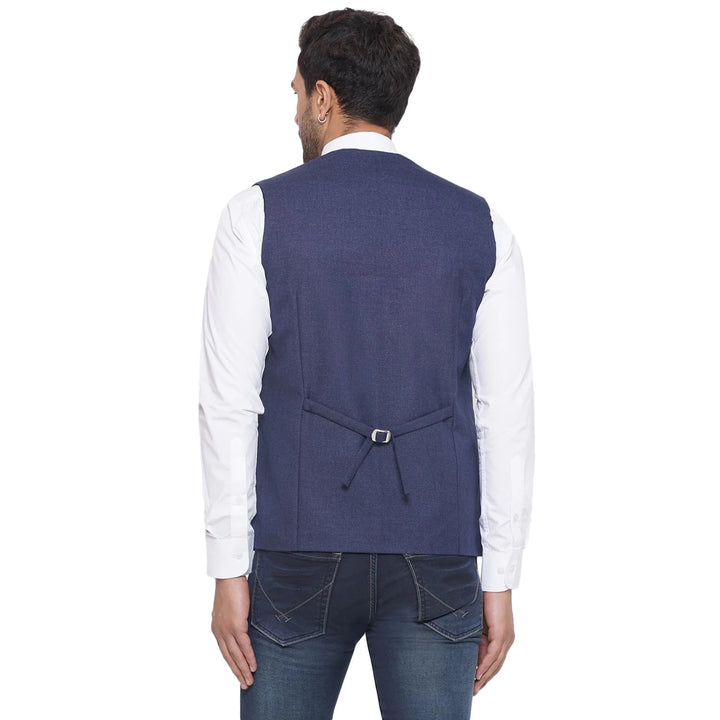 Solid Slub Waistcoat for Men | Formal to Casual Stylish Wear