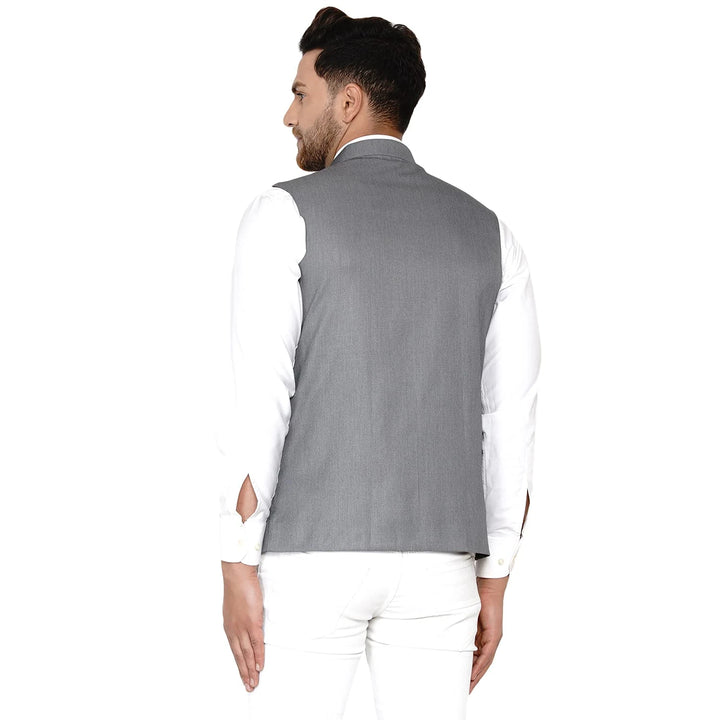 Sophisticated Solid Nehru Jacket | Cotton Blend Comfort