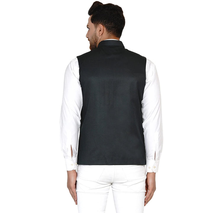 Sophisticated Solid Nehru Jacket | Cotton Blend Comfort