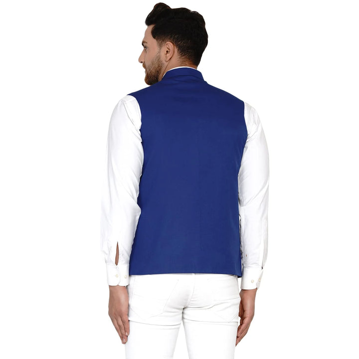 Sophisticated Solid Nehru Jacket | Cotton Blend Comfort