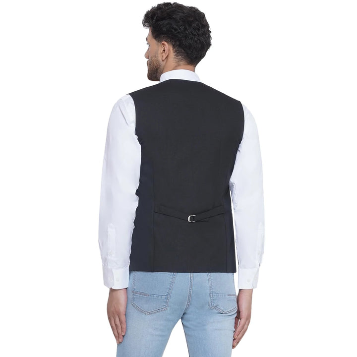 Solid Slub Waistcoat for Men | Formal to Casual Stylish Wear