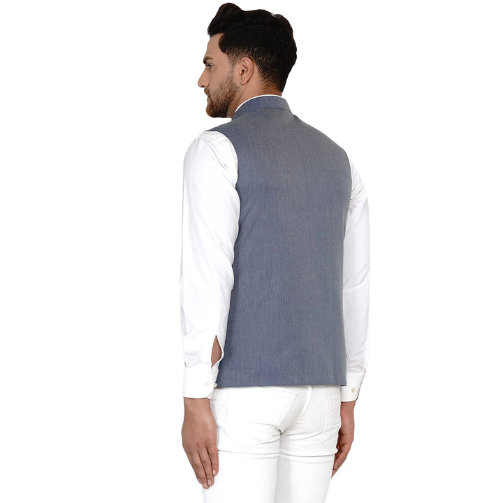 Sophisticated Solid Nehru Jacket | Cotton Blend Comfort