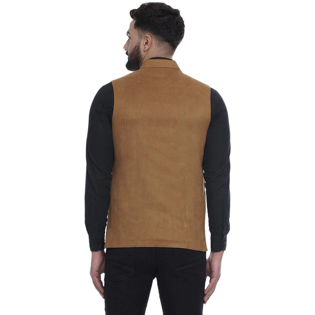Men’s Elegant Velvet Jacket | Nehru Collar Classy Formal Outfit