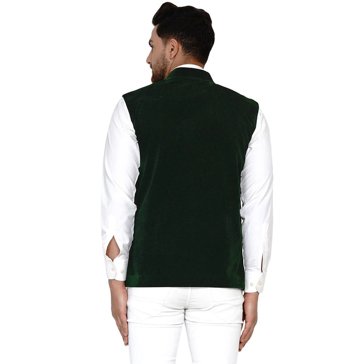 Men’s Classic Velvet Jacket | Solid Nehru Style for Celebrations