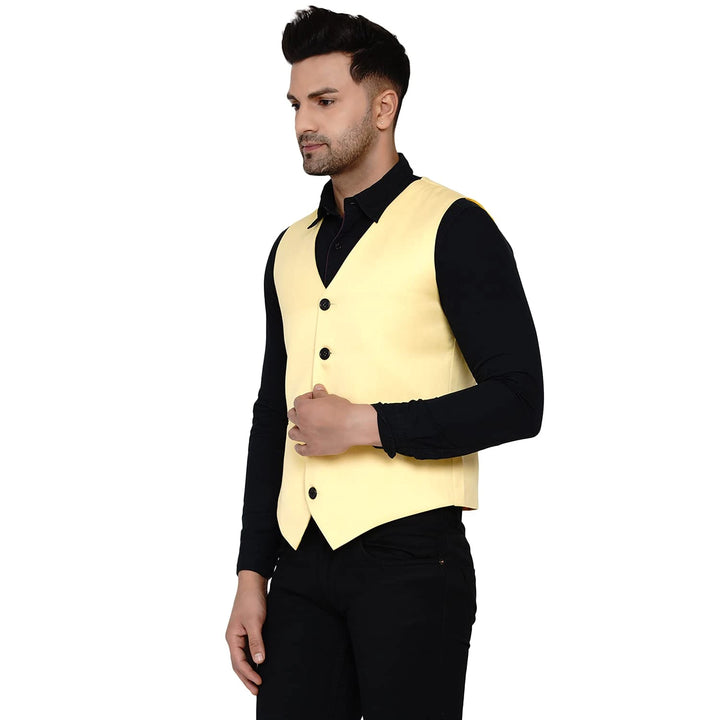 Men's Solid Waistcoat | Perfect for Casual & Formal Looks