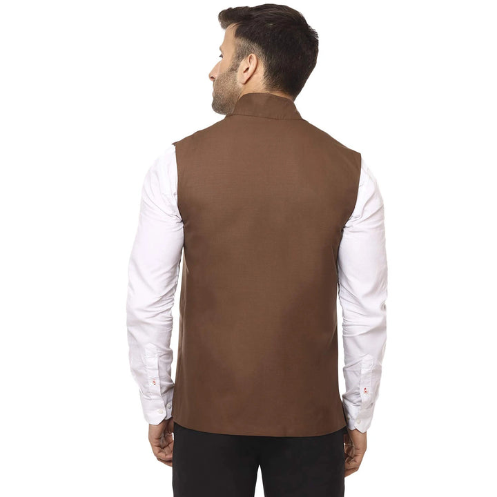 Stylish Poly Cotton Nehru Jacket for Men | Festive Designer Look