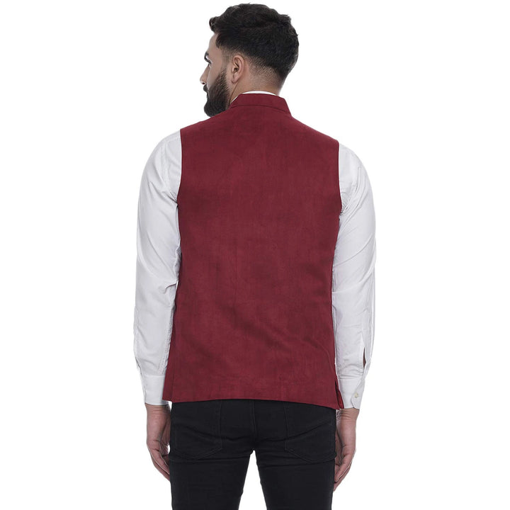 Men’s Elegant Velvet Jacket | Nehru Collar Classy Formal Outfit