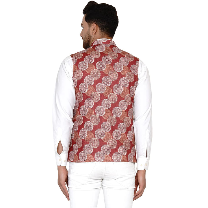 Multicolor Cotton Nehru Jacket for Men | Stylish Ethnic Wear