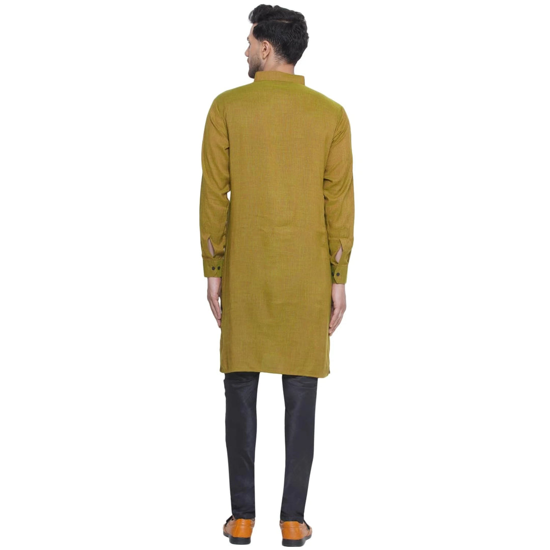 Timeless Solid Kurta for Men | Chic Rayon Festive Fashion