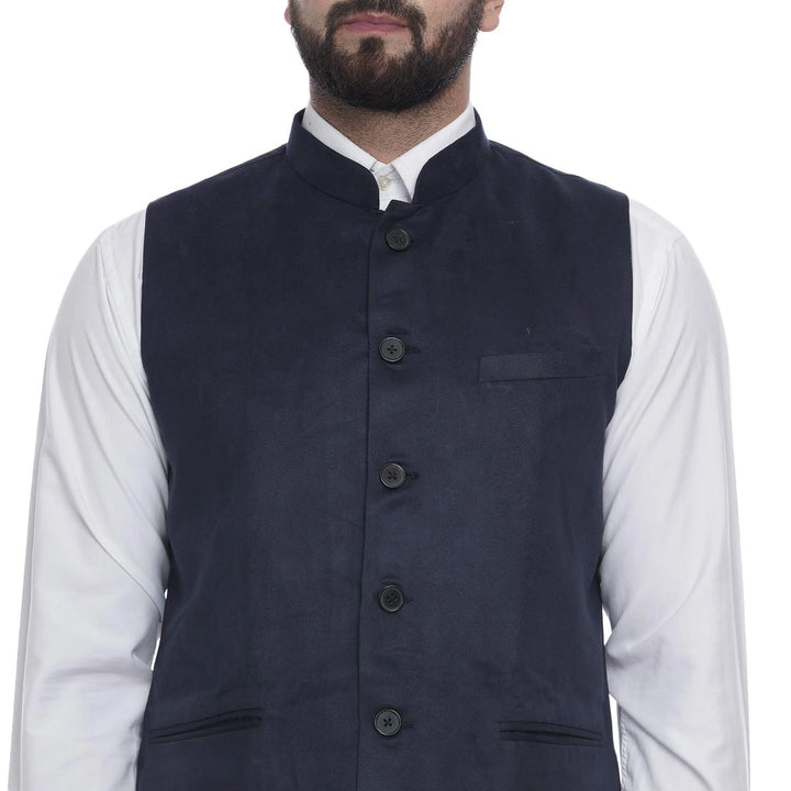 Men’s Elegant Velvet Jacket | Nehru Collar Classy Formal Outfit