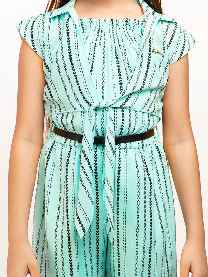 Designer Jumpsuit for Girls | Trendy Blue Jumpsuit for Casual Wear