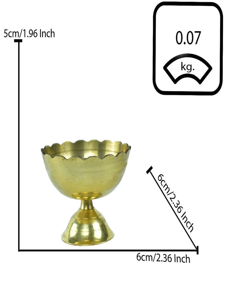 Brass Religious Diya | Handcrafted Decorative Lighting for Special Occasions