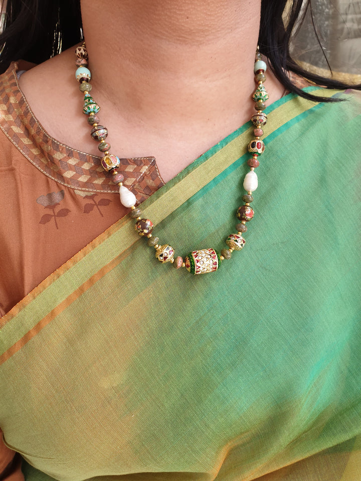 Meenakari Stone | Beads Antique Necklace Collection