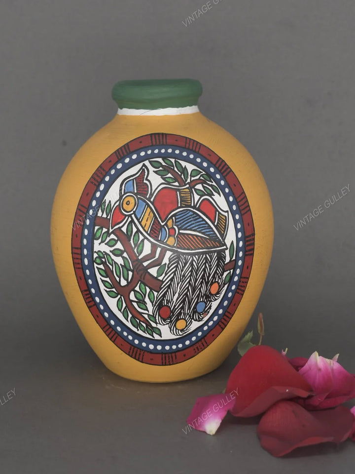 Handmade Terracotta Pots | Unique Decorative Miniatures with Warli Art