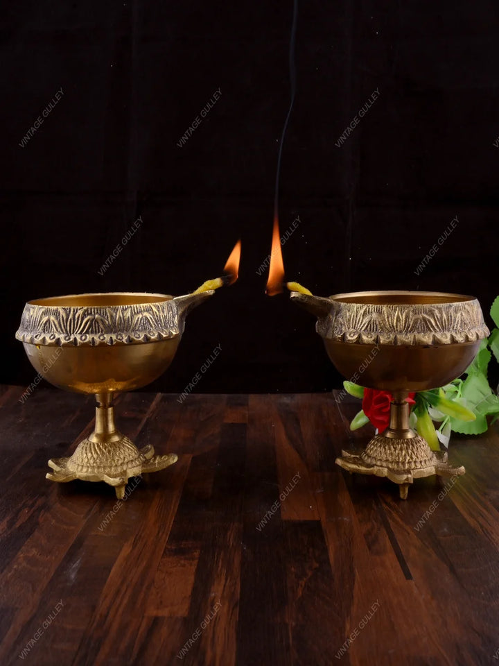 Brass Diya | Handcrafted Brass Deepak for Special Occasions