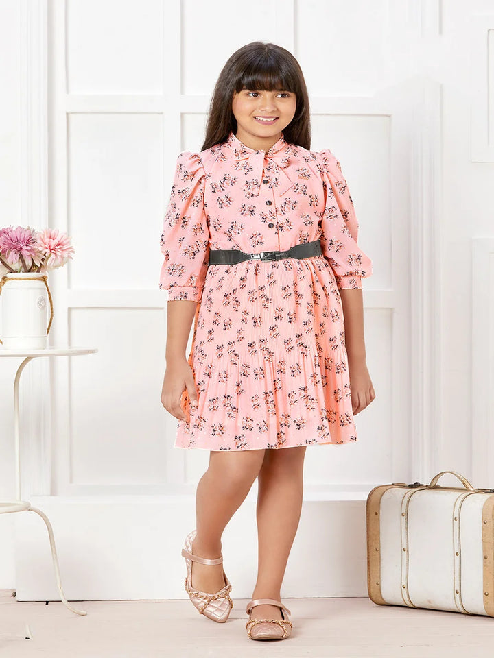 Kids Green Dress | Fashionable Synthetic Frock for Special Events
