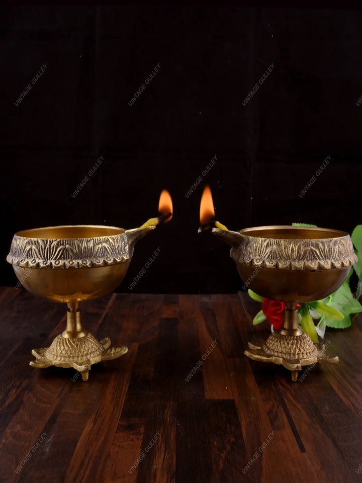 Brass Diya | Handcrafted Brass Deepak for Special Occasions