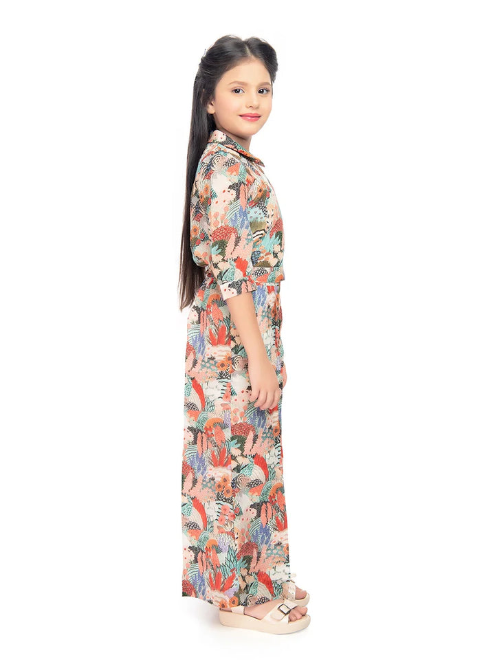 Rust Colored Palazzo Set | Comfortable Girls’ Pant Suit