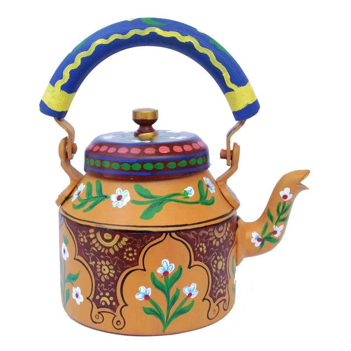 Festive Serveware Kettle 1L | Handcrafted Metal Tea Pot