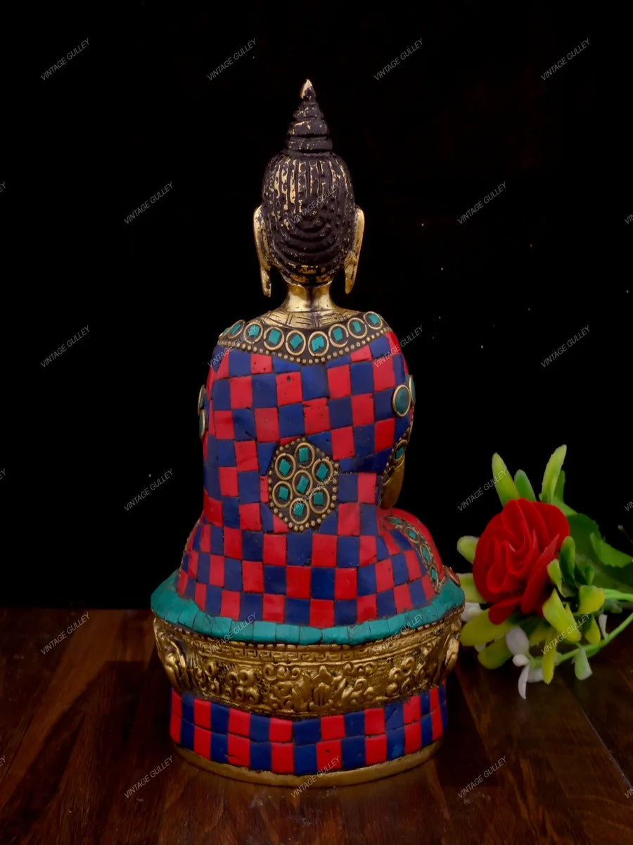 Brass Buddha Head Statue | Serene God Murtis for Tranquility & Harmony