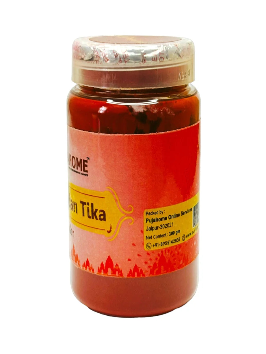 Premium Lal Chandan Tika Powder 100 Gram Box