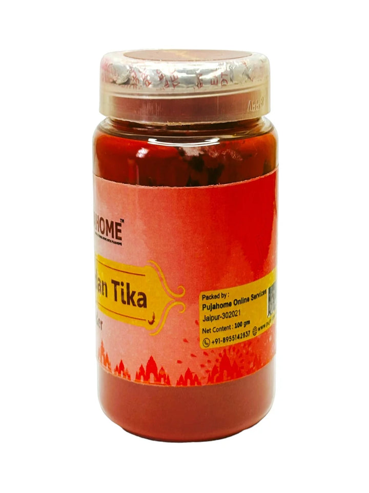 Premium Lal Chandan Tika Powder 100 Gram Box