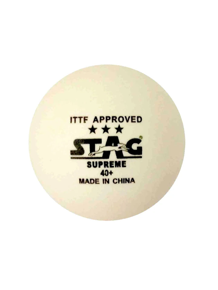 STAG 3 Star Supreme Table Tennis Plastic Ball Pack of 3