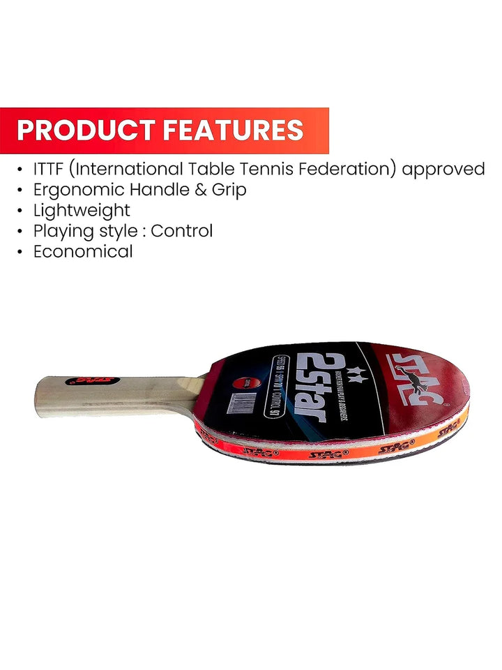 Stag 2 Star Table Tennis Racquet