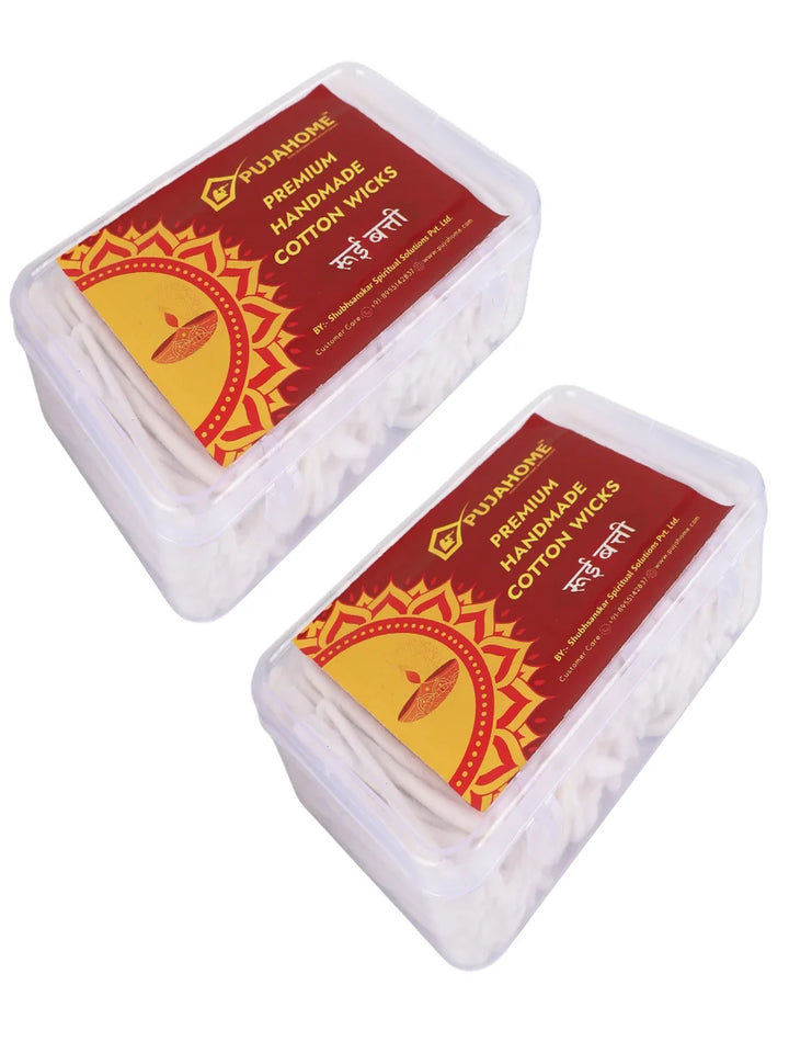 Long Cotton Wicks - White, Length - 3.5 Inches 50 Grms(Box Pack)