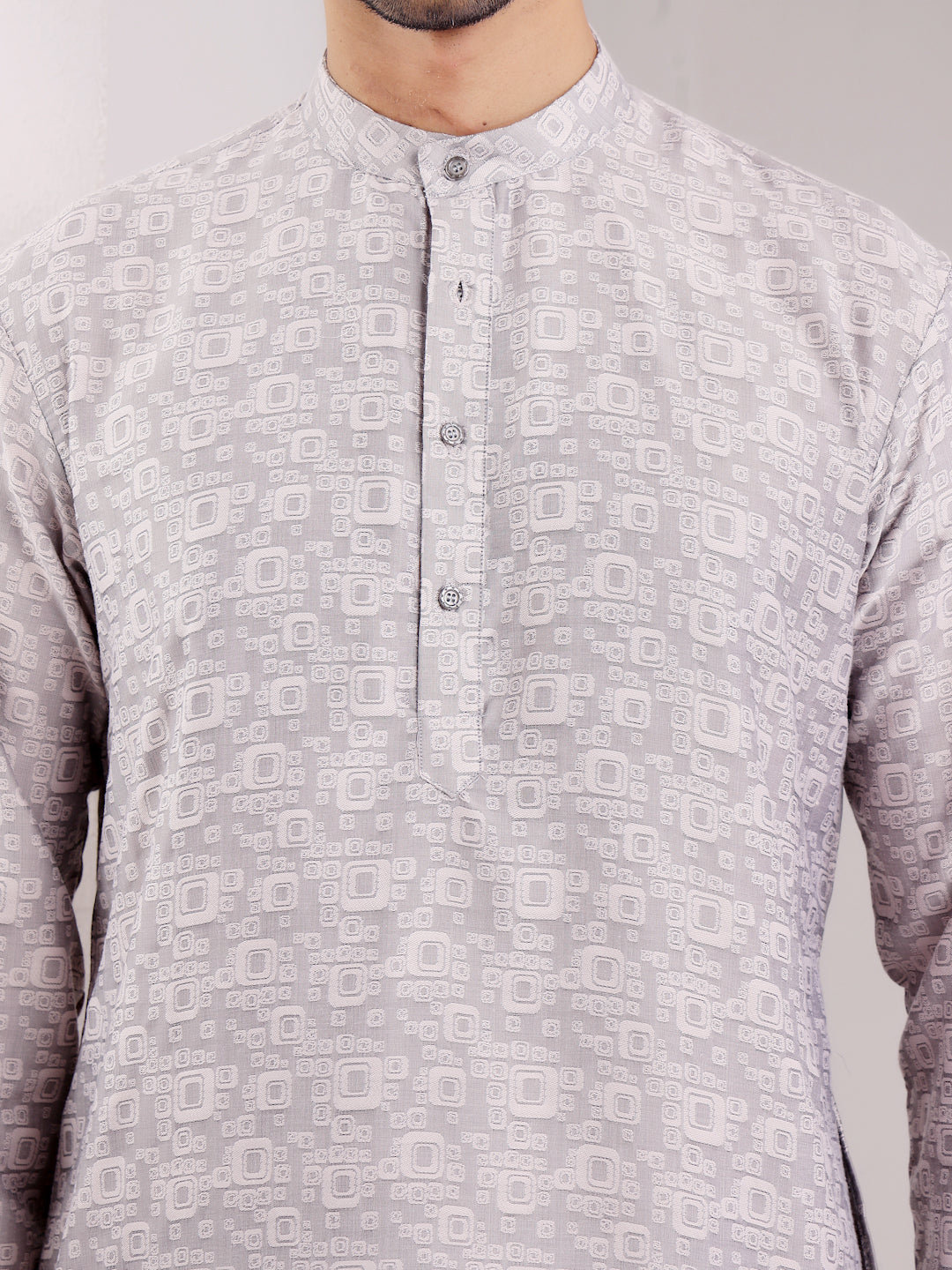 Designer Viscose Kurta Set | Handwoven Motifs & Art Silk Bottom