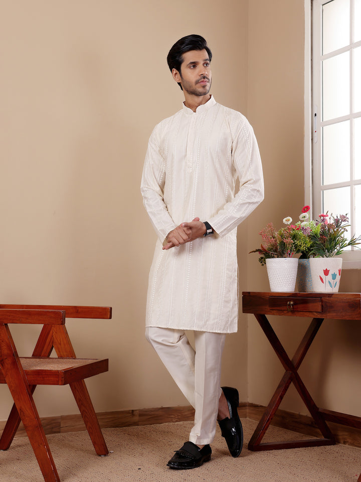 Elegant Silk Kurta Set | Handcrafted Design for Festive and Everyday Looks