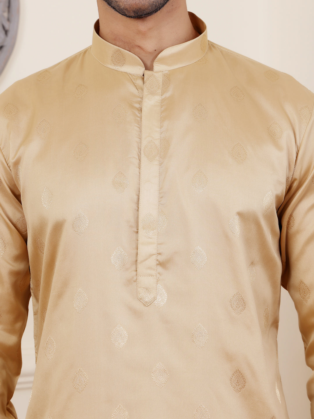 Premium Viscose Kurta for Men | Timeless Elegance with Handwoven Motifs