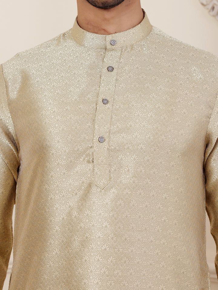 Elegant Jacquard Kurta with Art Silk Bottom | Perfect for Festive Occasions