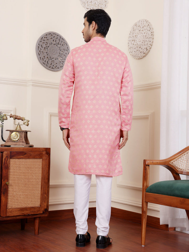 Elegant Kurta Pajama | Modern Jacquard Design for Festive Occasions