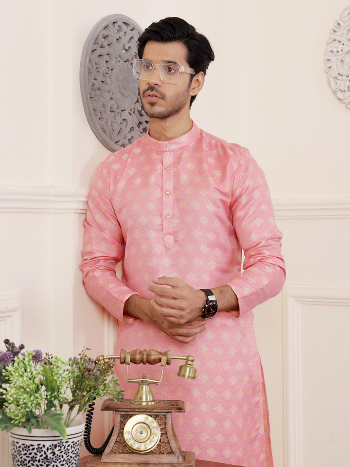 Elegant Kurta Pajama | Modern Jacquard Design for Festive Occasions