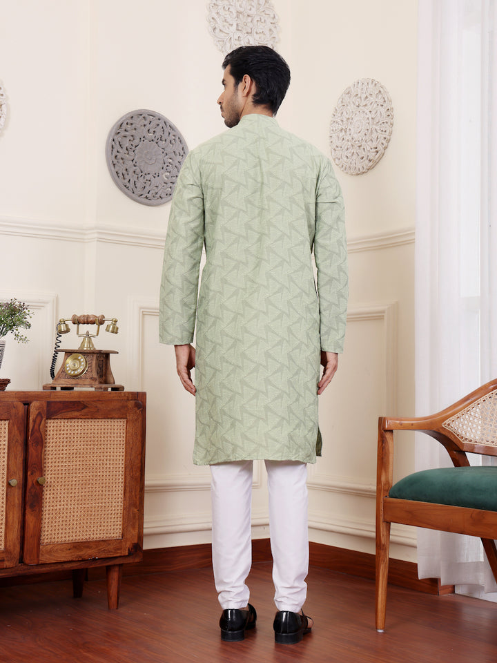 Premium Viscose Kurta | Elegant Weaved Motifs for Festive Celebrations