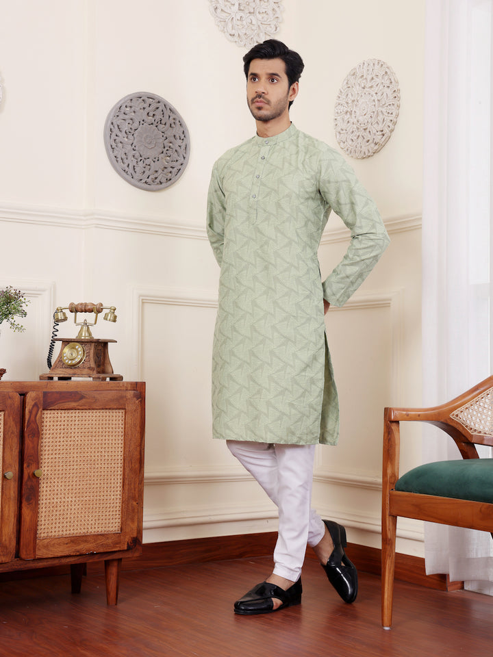 Premium Viscose Kurta | Elegant Weaved Motifs for Festive Celebrations