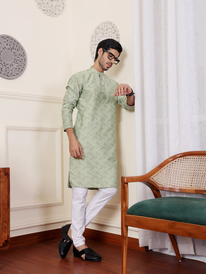 Premium Viscose Kurta | Elegant Weaved Motifs for Festive Celebrations