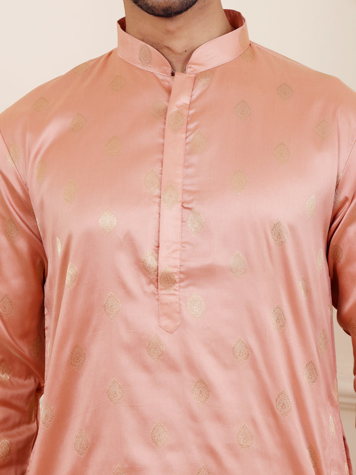 Premium Viscose Kurta for Men | Timeless Elegance with Handwoven Motifs