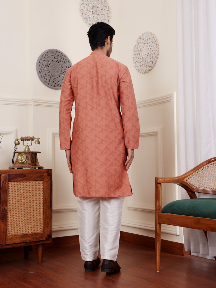 Premium Viscose Kurta | Elegant Weaved Motifs for Festive Celebrations