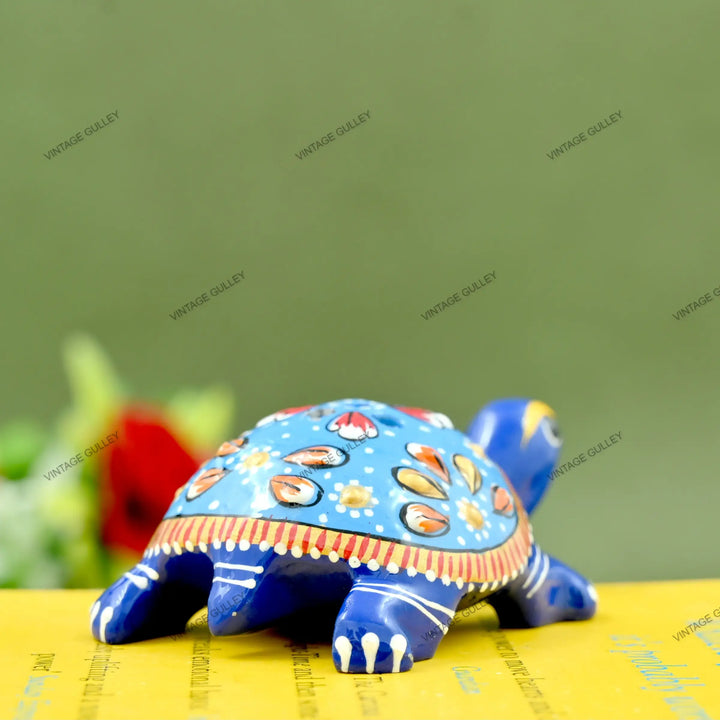 Handcrafted Metal Tortoise Agarbatti Stand | Elegant Puja Home Decor