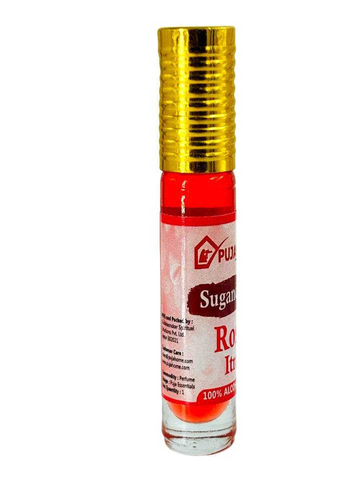Sugandhya Rose Itra For Puja 6ML (Pack of 2)